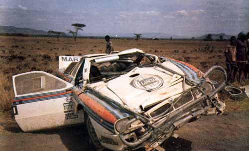 037 Rally Miki BiasionTiziano Siviero tr nink na Safari Rallye 1986